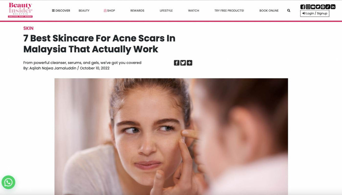 7 Best Skincare for Acne Scars in Malaysia That Actually Work