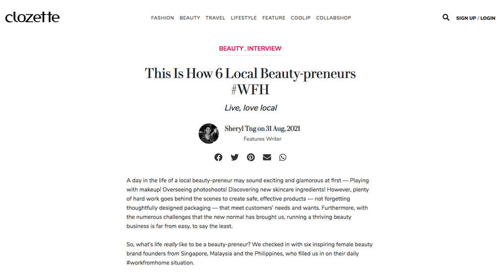 This Is How 6 Local Beauty-Preneurs #WFH (August 2021)