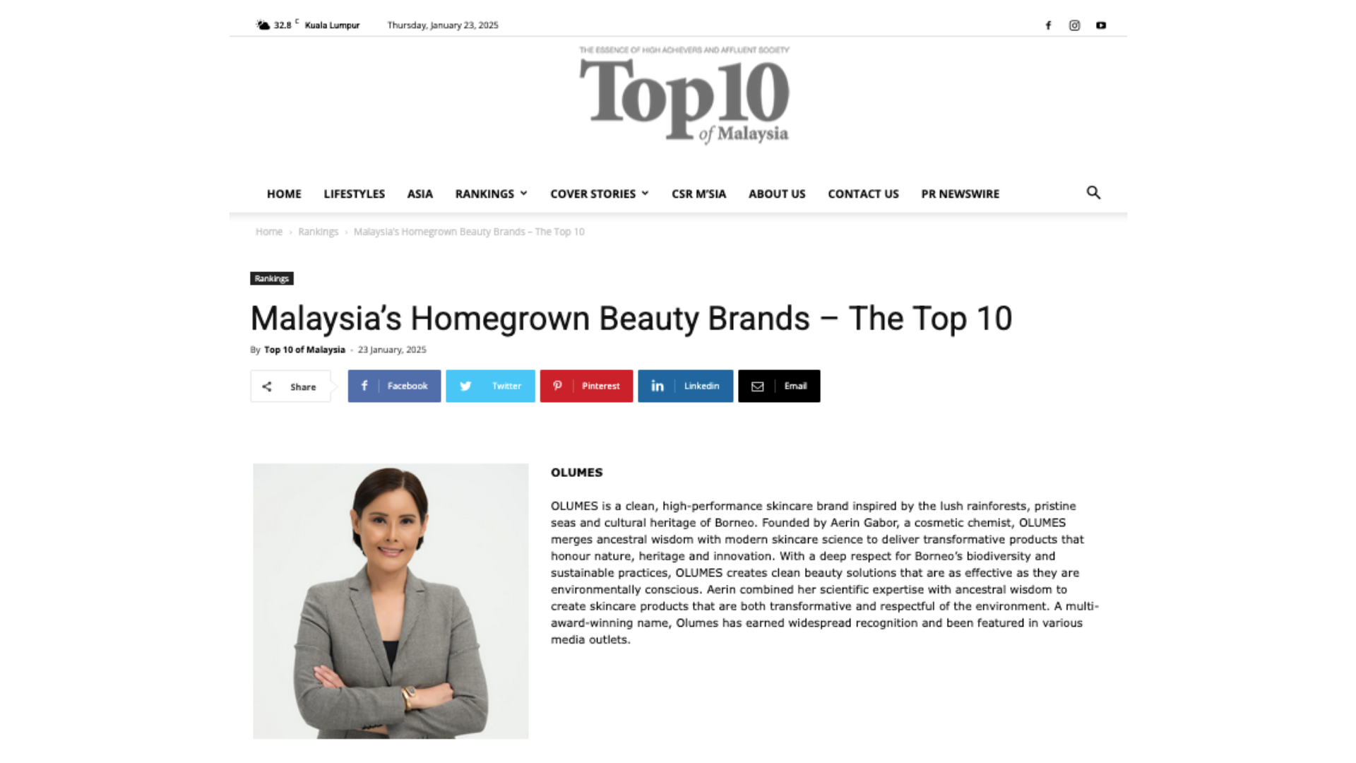 Malaysia's Homegrown Beauty Brands – The Top 10