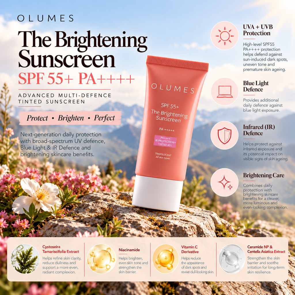 The Brightening Sunscreen SPF 55 — Tinted